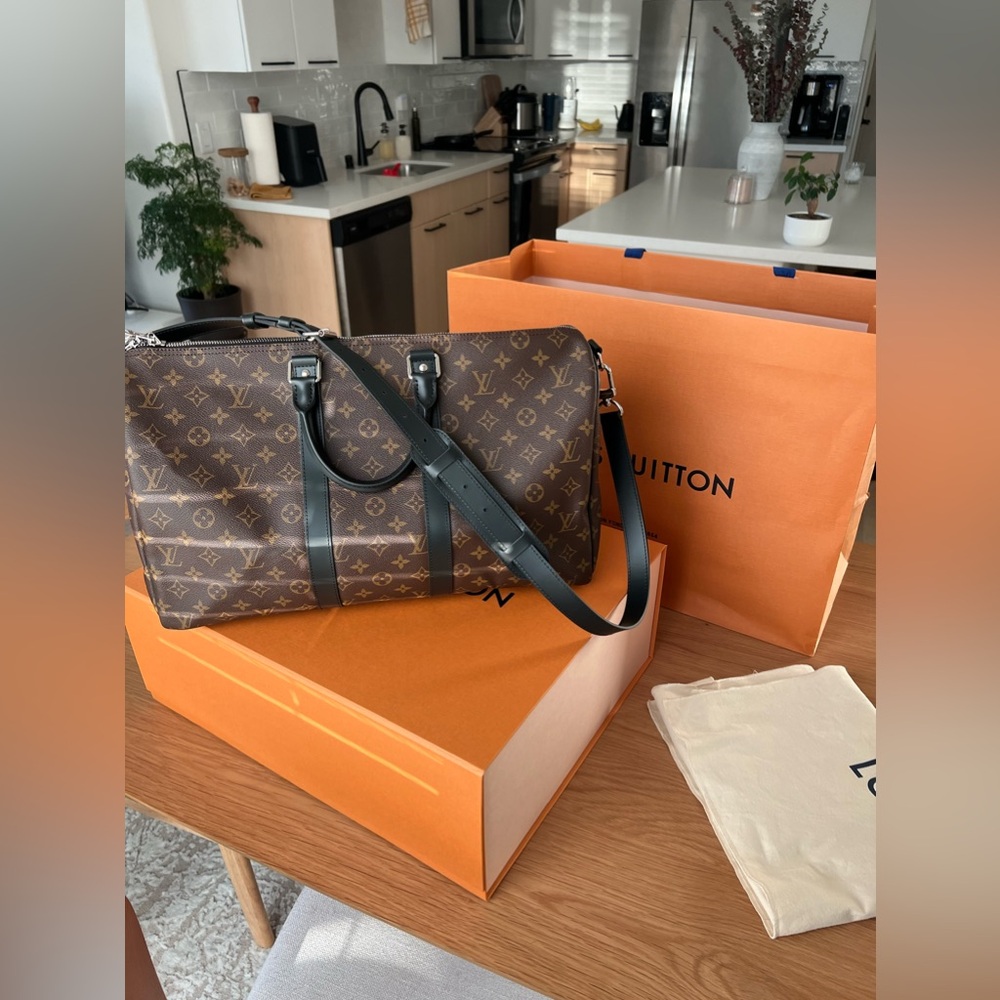 Louis Vuitton Keepall Macassar Bandouliere 45